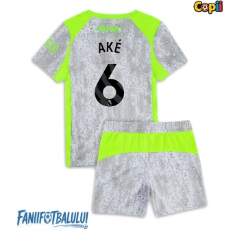 Manchester City Nathan Ake #6 Echipament de Fotbal Replică 2025-26 Copii Treilea (+ Șorturi)
